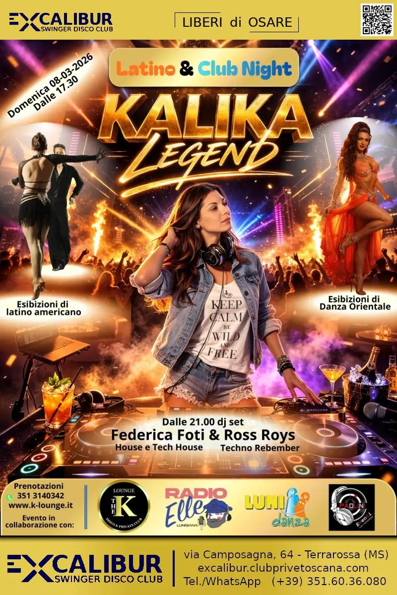 Swinger club prive event KALIKA LEGENDS